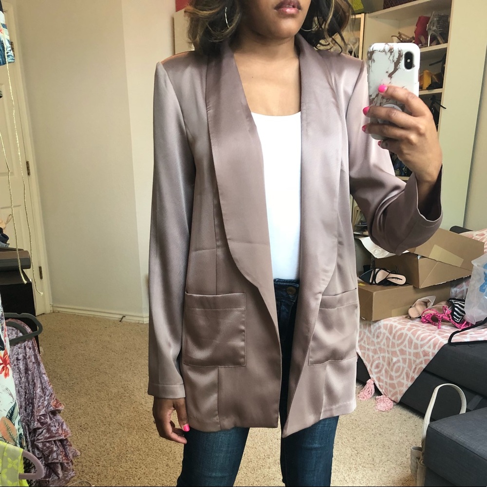 Satin finish blazer